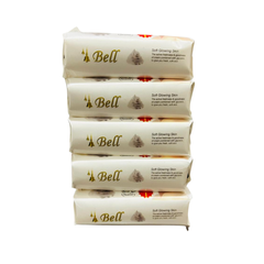 Bell Beauty Soap (100g × 5) - (4+1) Natural Cream,
Lime - Aloe Vera, Rose