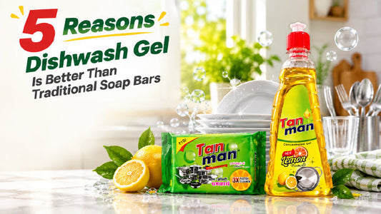 Dishwash gel for everyday kitchen cleaning and home essentials