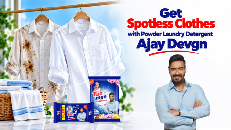 Powder laundry detergent for everyday clothes cleaning 