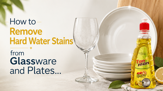 Remove Hard Water Stains from Glassware and Plates