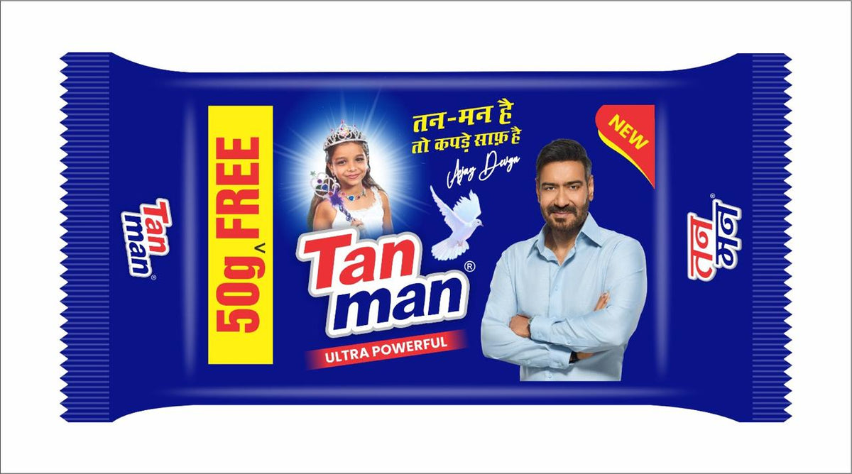 Tan Man Detergent Cake - 170gm - 10 Quantity - 170gm x 10 Combo Pack