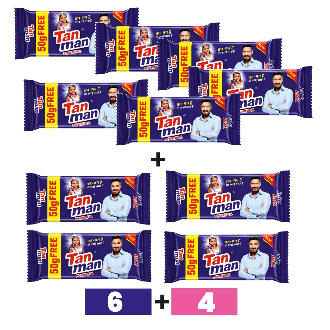 Tan Man Detergent Cake - 500gm - 3 Quantity - 500gm x 3 Combo Pack